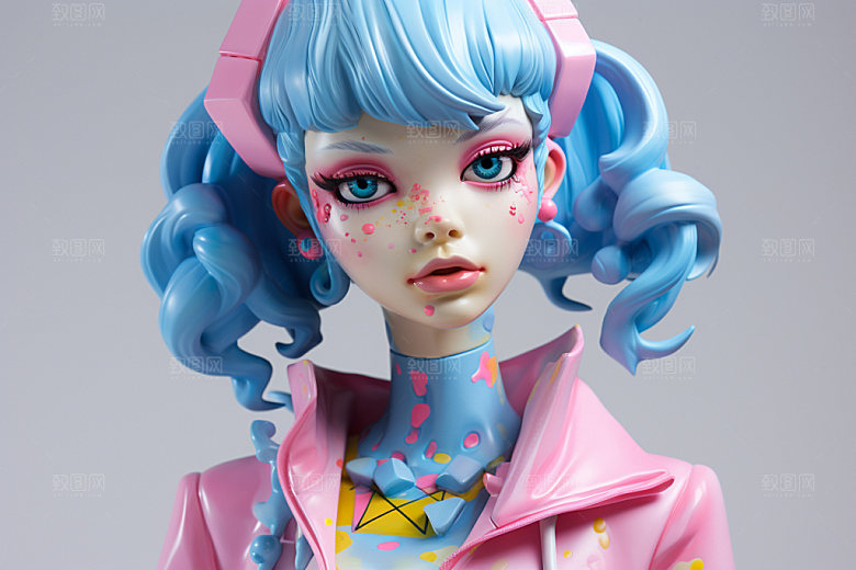 卡通人偶3D手办模型