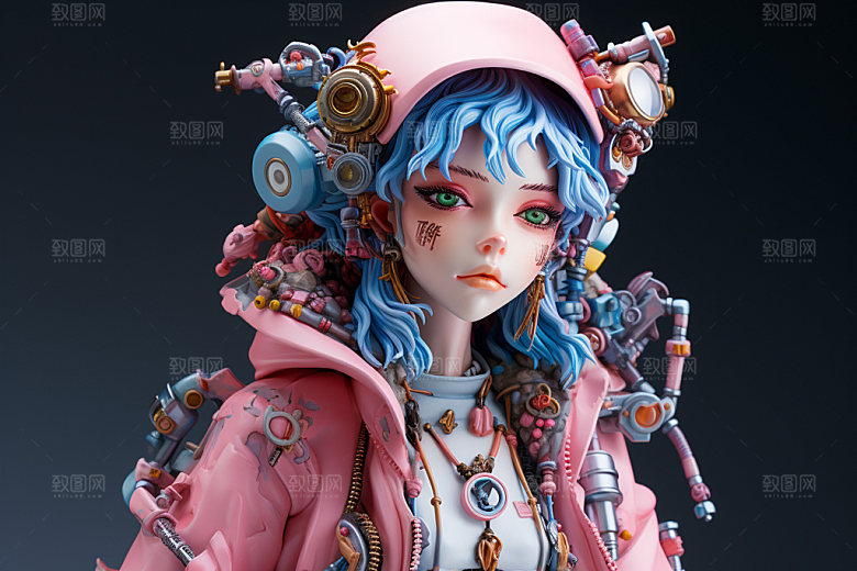 卡通人偶人物3D模型