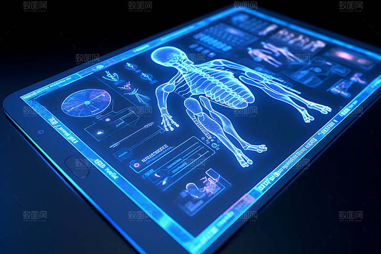 人体模型医疗元素医疗创意元素