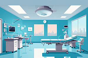 手术室环境医学插画