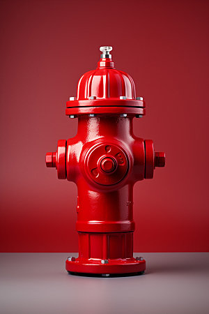 消防宣传消防栓警铃矢量模型