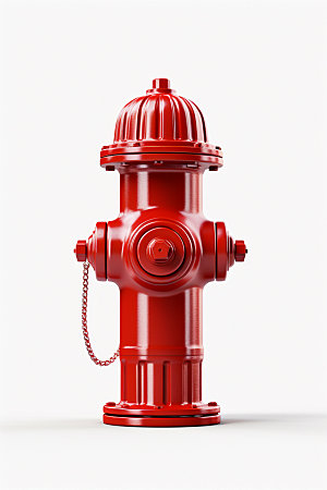 消防宣传梯子消防栓矢量模型