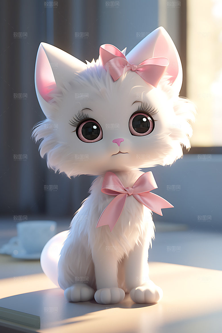 猫咪卡通3D形象