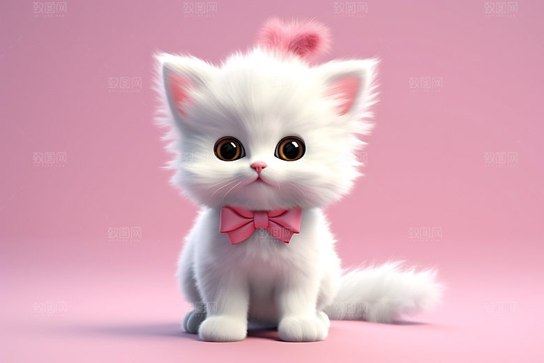 猫咪卡通3D形象