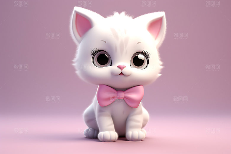猫咪卡通3D形象