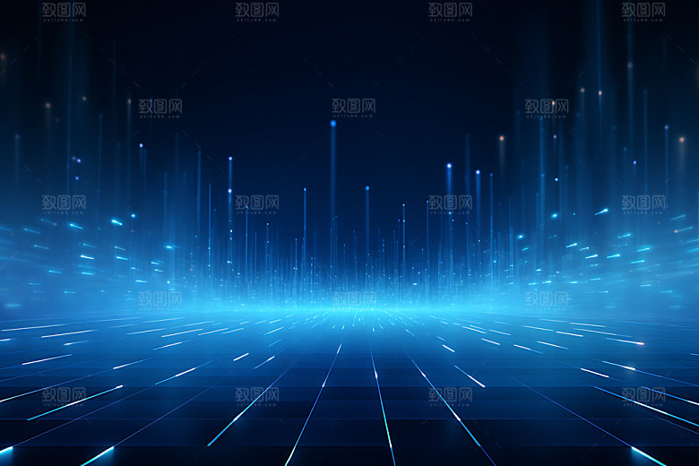 蓝色科技炫酷动感背景图