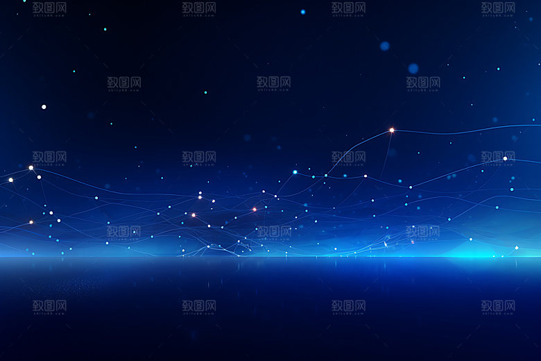 蓝色科技动感炫酷背景图