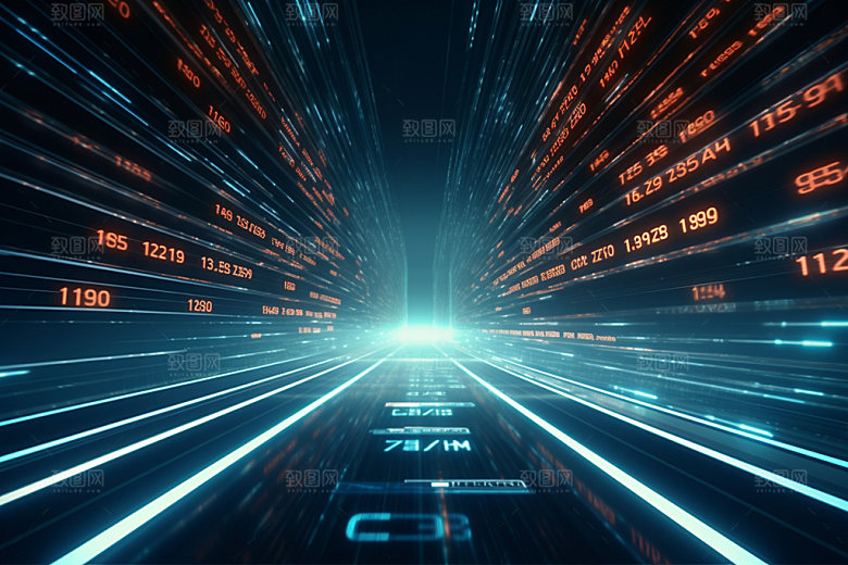 科技都市数字信息技术素材