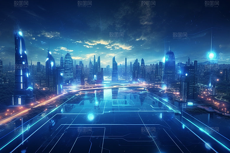 科技都市信息技术数字素材