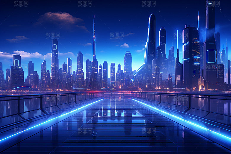 科技都市数字科创素材