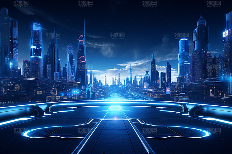 科技都市信息技术科创素材