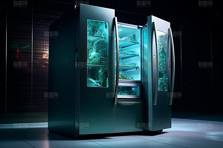 科技感家电电器电商模型
