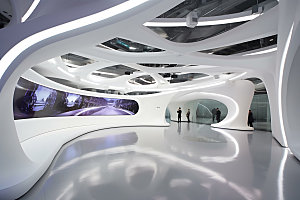 科技展厅现代高清效果图