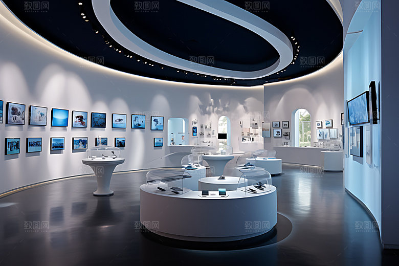 科技展厅展示规划设计效果图
