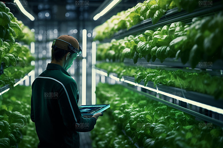 农业科技科研助农摄影图
