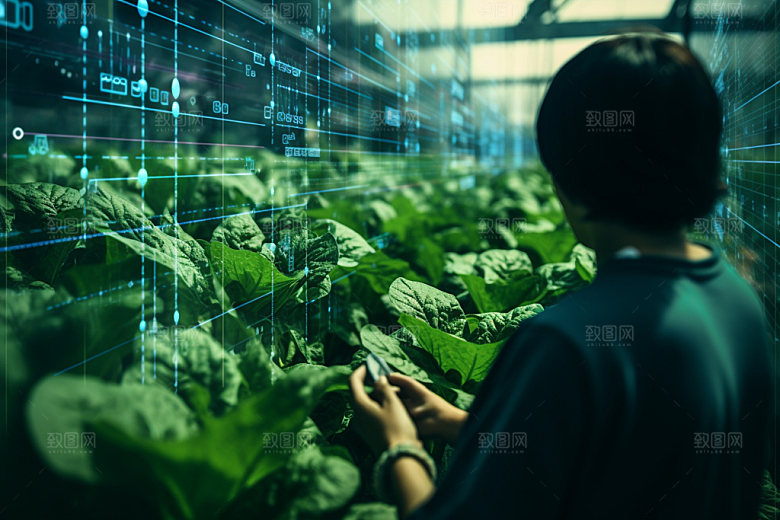 农业科技助农农产品摄影图