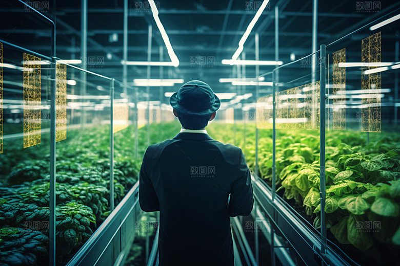 农业科技科研种植摄影图