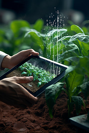 农业科技科学助农摄影图
