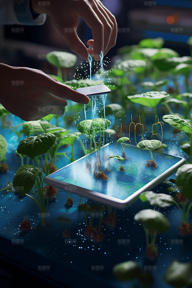 农业科技农产品种植摄影图