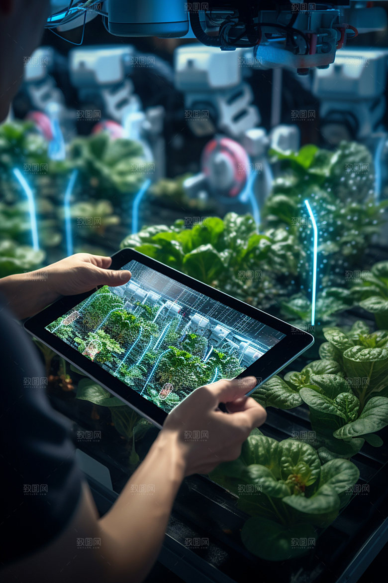 农业科技种植助农摄影图