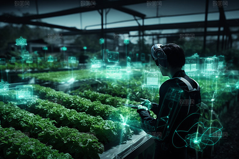 农业科技种植农产品摄影图