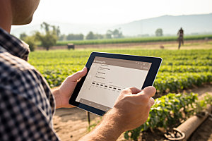 农业科技农产品助农摄影图
