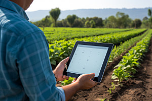 农业科技农产品助农摄影图