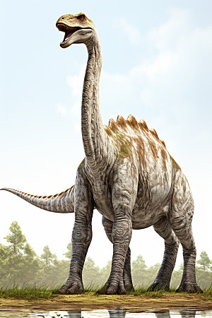恐龙古生物远古插画