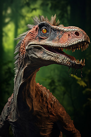 恐龙古生物自然插画