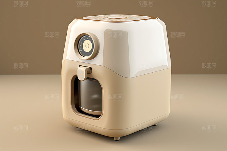 空气炸锅家用电器产品效果图