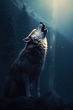 狼动物高清摄影图