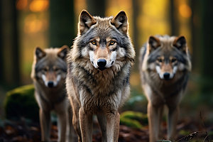 野狼自然狼性文化摄影图