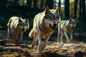 野狼自然企业文化摄影图