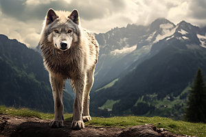 野狼企业文化勇敢摄影图