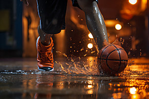 篮球高清投篮摄影图