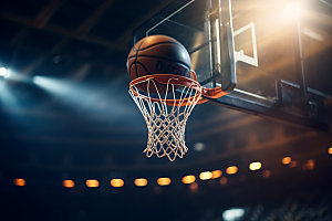 篮球投篮体育运动摄影图