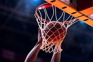 篮球体育运动比赛摄影图