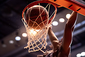 篮球体育运动投篮摄影图