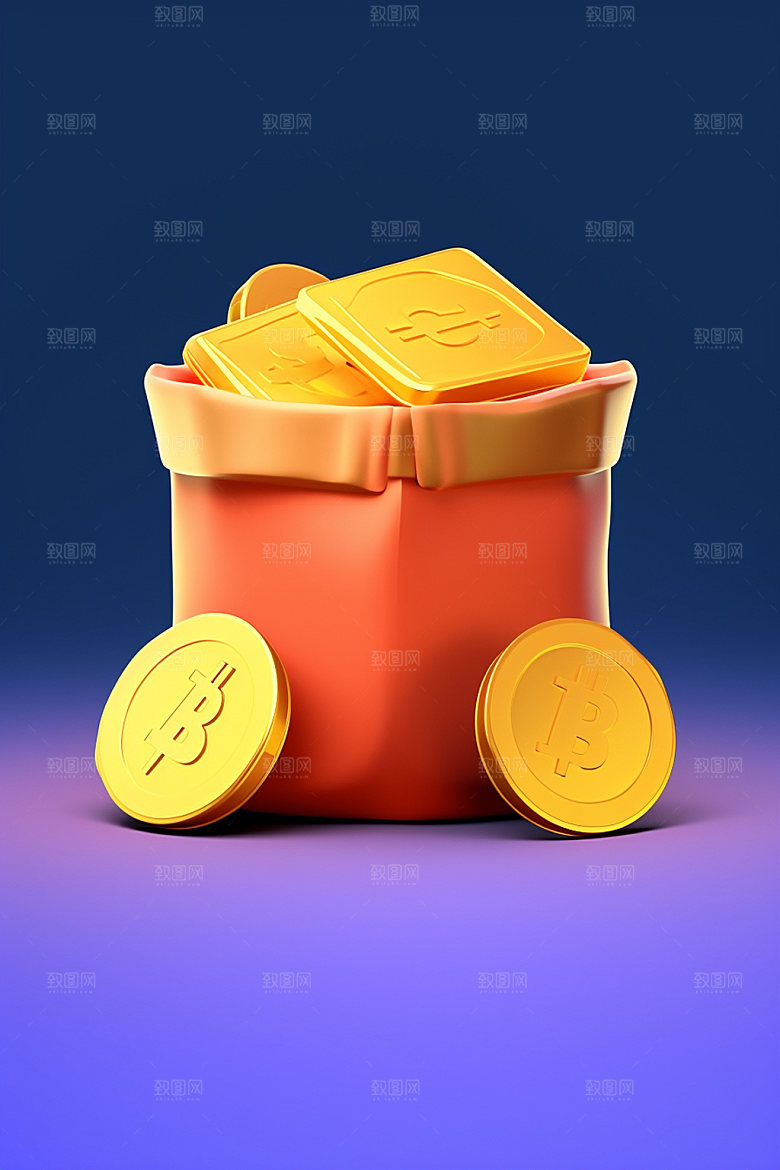 电商促销金币矢量元素模型素材