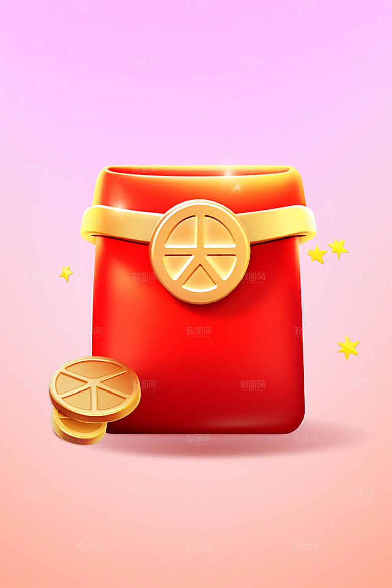 电商促销金币优惠购物模型素材