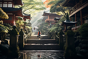 镰仓旅游自然摄影图