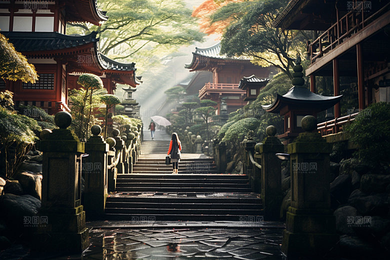 镰仓旅游自然摄影图