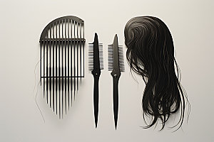理发工具高清质感模型