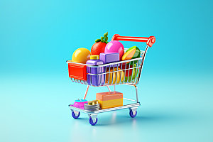 零食购物车超市采购模型
