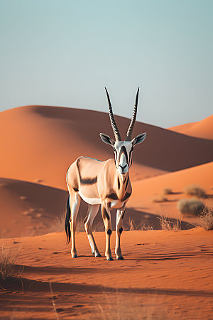 羚羊高清保护动物摄影图