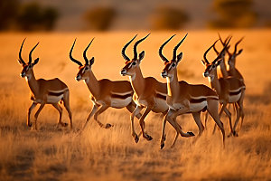 羚羊自然野生动物摄影图