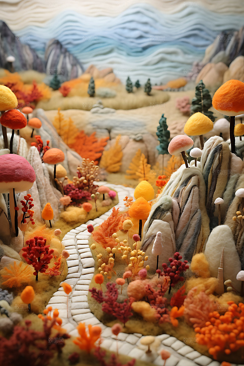 立秋质感草垛风景画