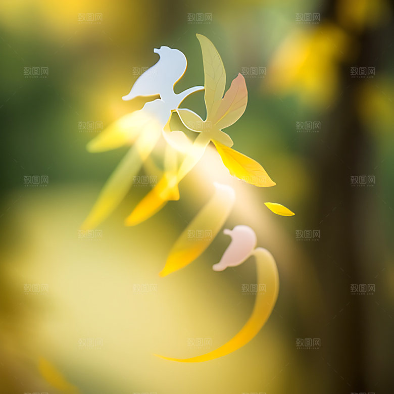 秋分高清3D艺术字