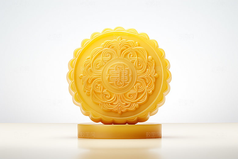 冰皮月饼立体3D效果图