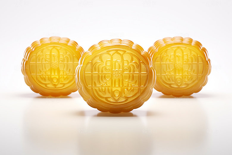 冰皮月饼3D高清效果图